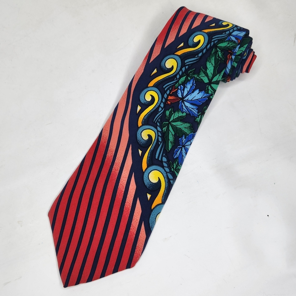 Rush Limbaugh No Boundaries Silk Tie Collection Colorful Abstract Stripe Art